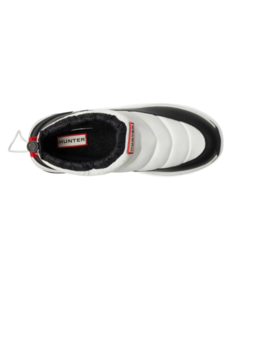 NWT  $150 Hunter Anne Waterproof Snow Boots White/Black Pull On Quilted Women's - Picture 2 of 12